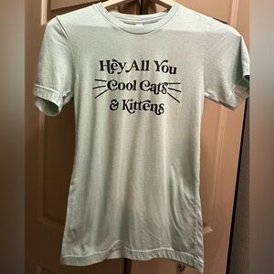 Bella Canvas Light Green Cat Lover T-Shirt